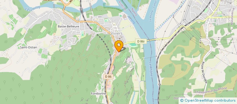 localisation de l'entreprise AUX SAVEURS D'ITALIE à VIVIERS