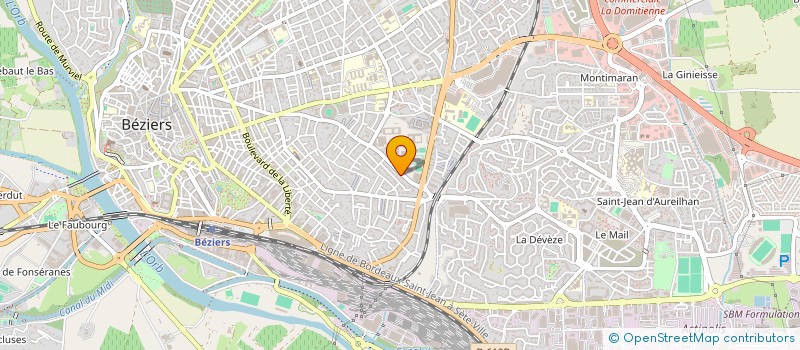 localisation de l'entreprise AUX SAVEURS DE CAPUCINE  BEZIERS