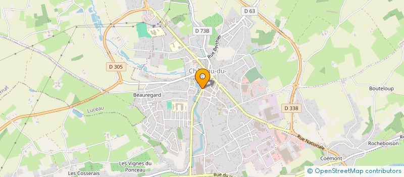 localisation de l'entreprise AUX SAVEURS DE CHATEAU  MONTVAL-SUR-LOIR