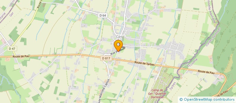 localisation de l'entreprise AUX SAVEURS DE LA FERME à GER