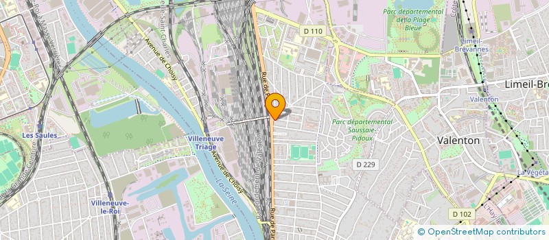 localisation de l'entreprise AUX SAVEURS DE LA PASSERELLE  VILLENEUVE-SAINT-GEORGES