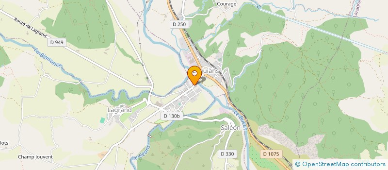 localisation de l'entreprise AUX SAVEURS DES BARONNIES  GARDE-COLOMBE