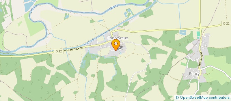 localisation de l'entreprise AUX SAVEURS DU CHALET  CONCEVREUX