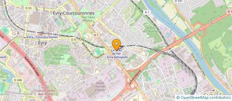 localisation de l'entreprise AUX SAVEURS DU PORTUGAL à EVRY-COURCOURONNES
