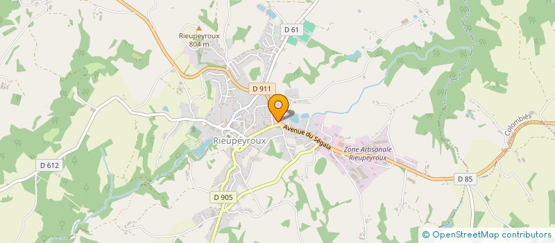 localisation de l'entreprise AUX SAVEURS DU SEGALA à RIEUPEYROUX