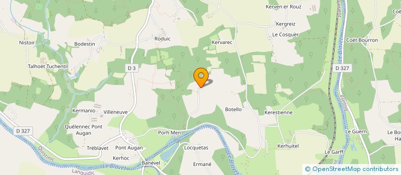 localisation de l'entreprise AUX SAVEURS PAYSANNES  PLUMELIAU-BIEUZY