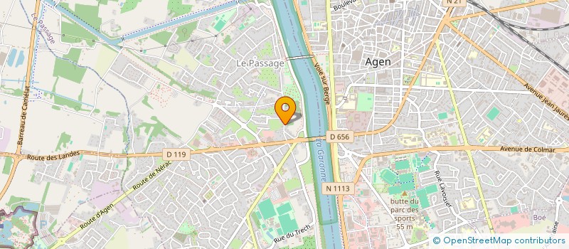 localisation de l'entreprise AUX SAVEURS VITAMINEES  LE PASSAGE