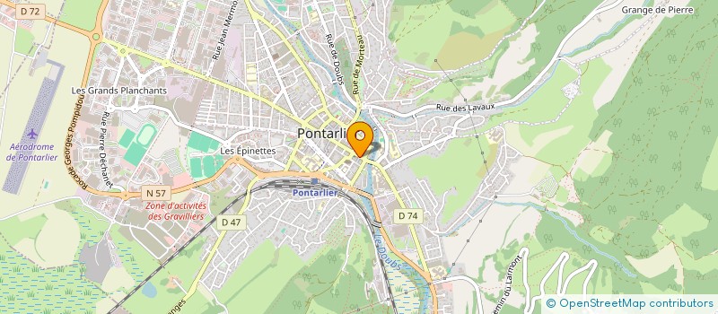 localisation de l'entreprise AUX SECRETS DE CANDICE à PONTARLIER