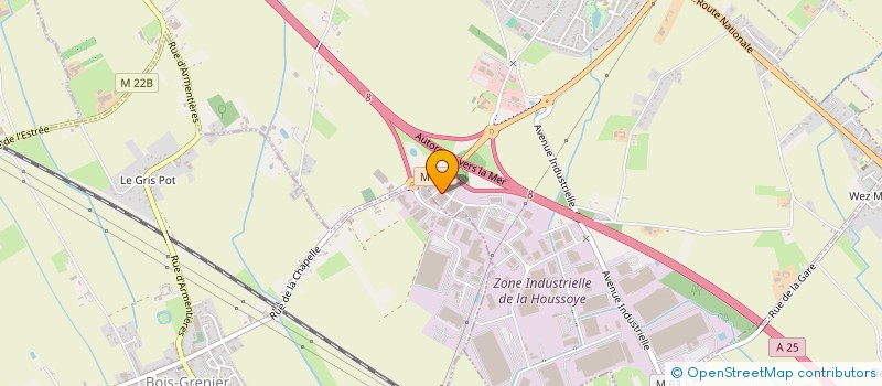 localisation de l'entreprise AUX SECRETS DES VINS  LA CHAPELLE-D'ARMENTIERES