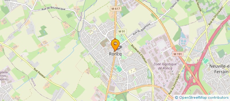 localisation de l'entreprise AUX SECRETS DIVINATOIRES  RONCQ