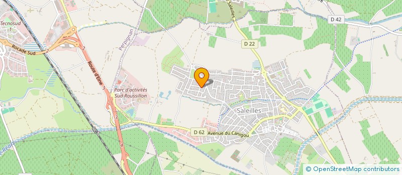 localisation de l'entreprise AUX SEPTS  SALEILLES