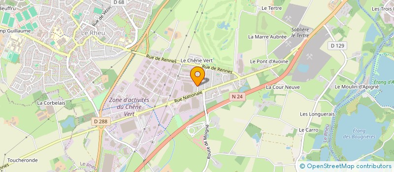 localisation de l'entreprise AUX SONS DU GRES  LE RHEU