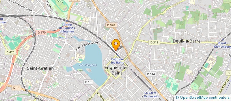 localisation de l'entreprise AUX SOURCES D'ENGHIEN à ENGHIEN-LES-BAINS