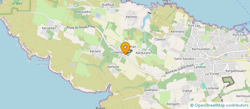 localisation de l'entreprise AUX SOURCES DU LARGE  GROIX