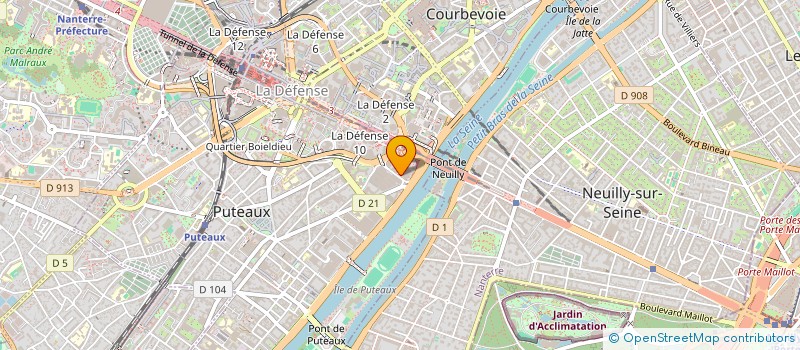 localisation de l'entreprise AUX SOURCES DU MOUVEMENT  PUTEAUX