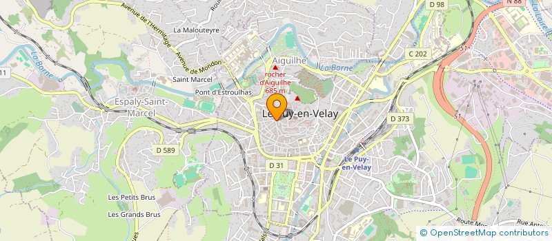 localisation de l'entreprise AUX SOUVENIRS DU PUY à LE PUY-EN-VELAY