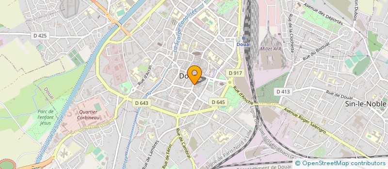 localisation de l'entreprise AUX SPECIALISTES DE LA VOLAILLE MAISON TUAL à DOUAI