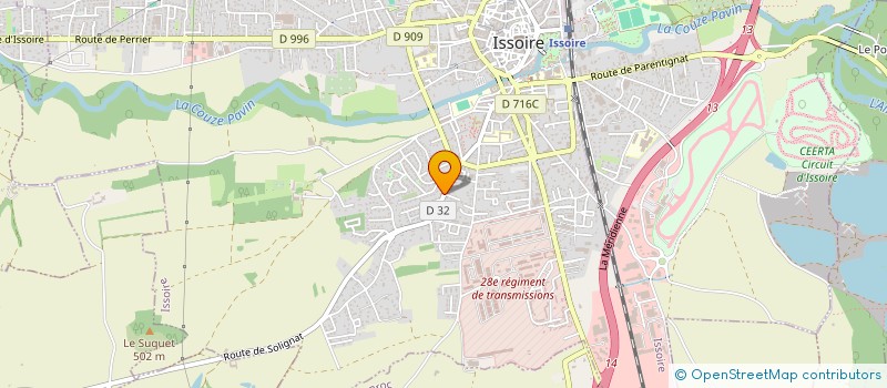 localisation de l'entreprise AUX SPECIALITES à ISSOIRE