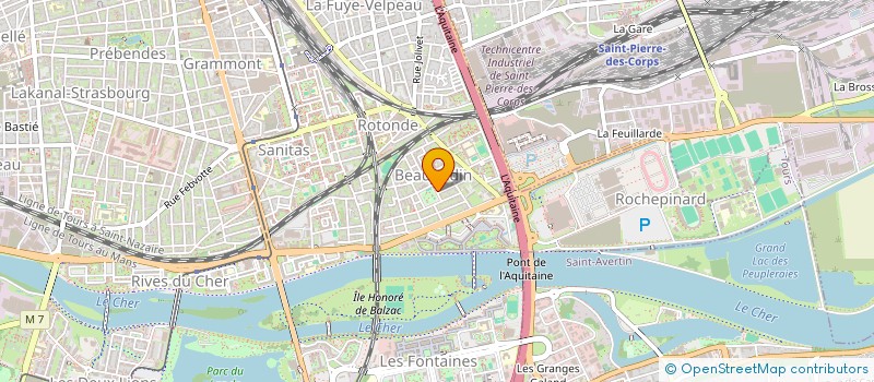 localisation de l'entreprise AUX SPORTIFS REUNIS  TOURS