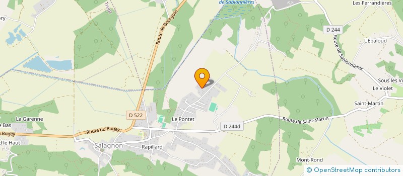 localisation de l'entreprise AUX STORES MODERNES à SALAGNON