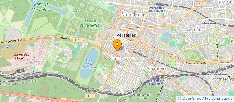localisation de l'entreprise AUX TAPISSIERS REUNIS VERSAILLES à VERSAILLES