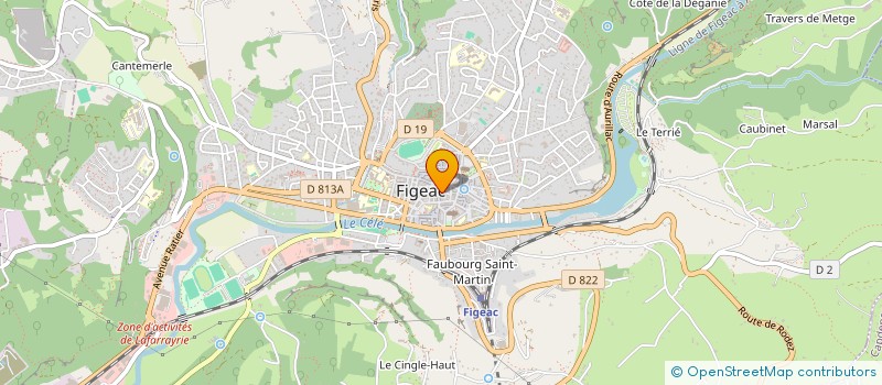 localisation de l'entreprise AUX TEMPLIERS à FIGEAC