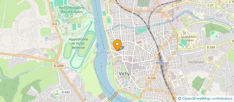 localisation de l'entreprise AUX THERMALINES à VICHY