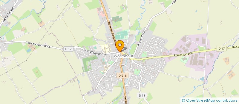 localisation de l'entreprise AUX TOURS DE MAIN  WORMHOUT