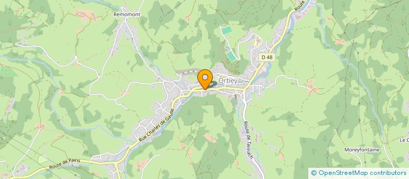 localisation de l'entreprise AUX TRADITIONS DE FRANCK  ORBEY