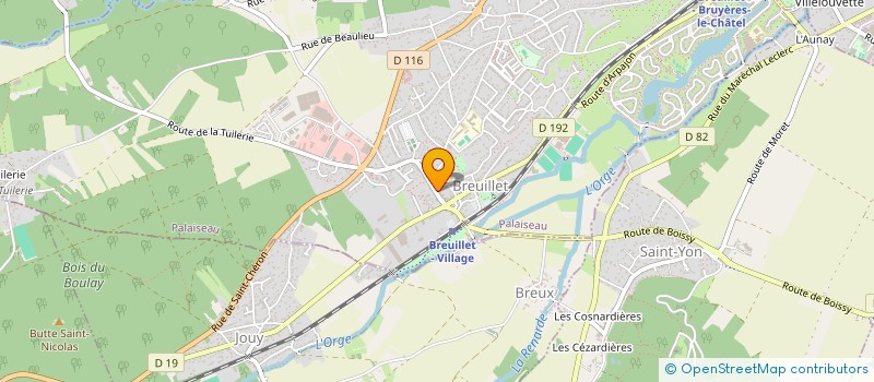 localisation de l'entreprise AUX TROIS BONHEURS  BREUILLET