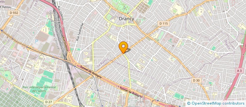 localisation de l'entreprise AUX TROIS BONHEURS  DRANCY