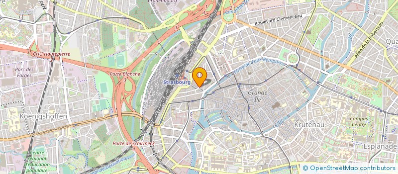 localisation de l'entreprise AUX TROIS CHATEAUX  STRASBOURG