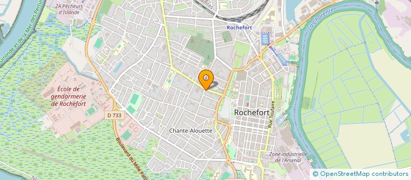 localisation de l'entreprise AUX TROIS DELICES à ROCHEFORT