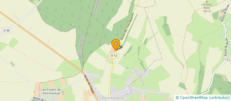 localisation de l'entreprise AUX TROIS PETITS GRAINS DE BONHEUR à POMMEREVAL
