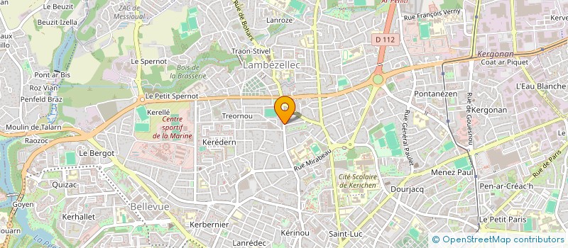 localisation de l'entreprise AUX TROIS VIANDES à BREST