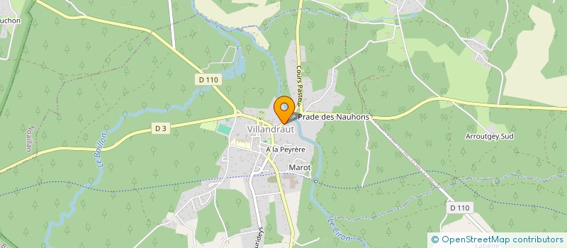 localisation de l'entreprise AUX V ASSIETTES DU PAPE  VILLANDRAUT