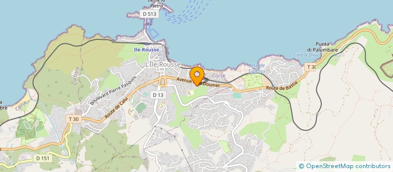 localisation de l'entreprise AUX VENTS D'ANGES à L'ILE-ROUSSE
