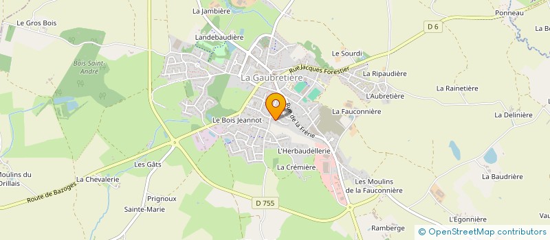 localisation de l'entreprise AUX VENTS DES ARTS  TIFFAUGES