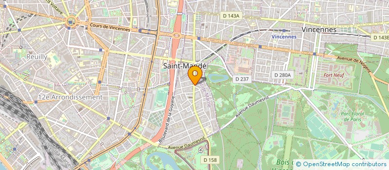 localisation de l'entreprise AUX VERGERS DE SAINT MANDE  SAINT-MANDE