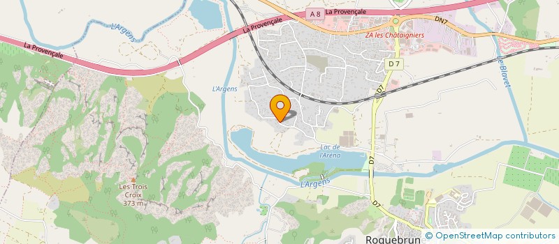 localisation de l'entreprise AUX VERGERS DU ROCHER  ROQUEBRUNE-SUR-ARGENS