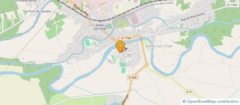 localisation de l'entreprise AUX VIANDES SELLOISES à SELLES-SUR-CHER