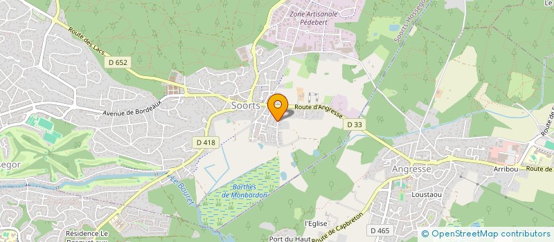 localisation de l'entreprise AUX VIEILLES PLANCHES à SOORTS-HOSSEGOR