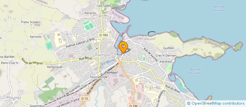 localisation de l'entreprise AUX VIEUX GREEMENTS  PAIMPOL