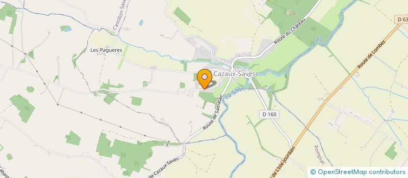 localisation de l'entreprise AUX VIEUX JOURS  CAZAUX-SAVES