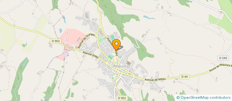 localisation de l'entreprise AUXA SCI  LEDERGUES