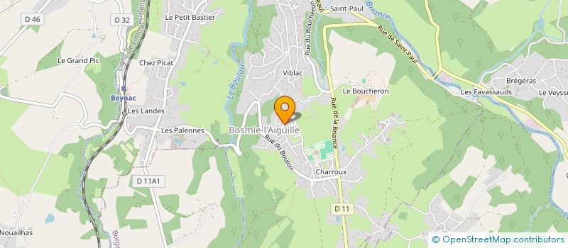 localisation de l'entreprise AUXANADE  BOSMIE-L'AIGUILLE