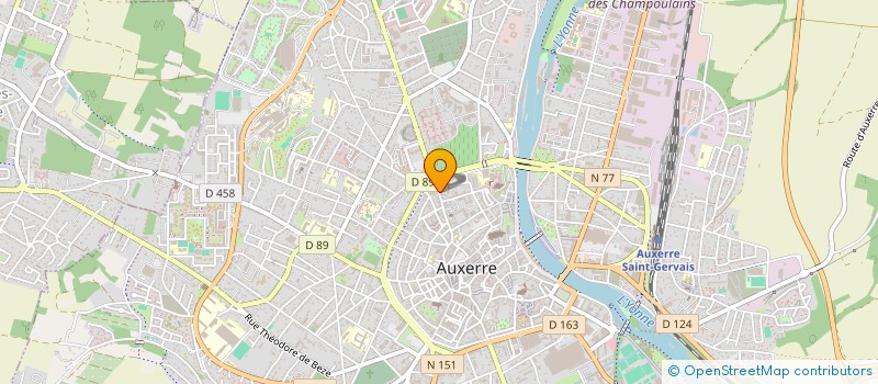 localisation de l'entreprise AUXANE à AUXERRE