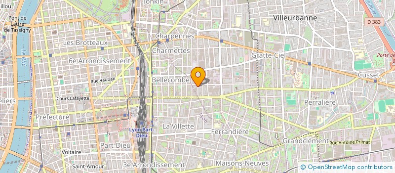 localisation de l'entreprise AUXANE CONCEPT  VILLEURBANNE