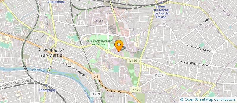 localisation de l'entreprise AUXANO  CHAMPIGNY-SUR-MARNE