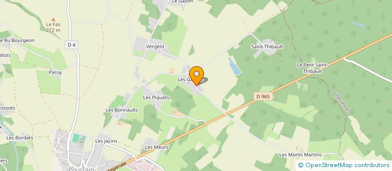 localisation de l'entreprise AUXBOX  POURRAIN